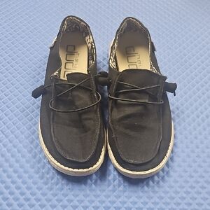 Hey Dude Black Slip-On Shoes
